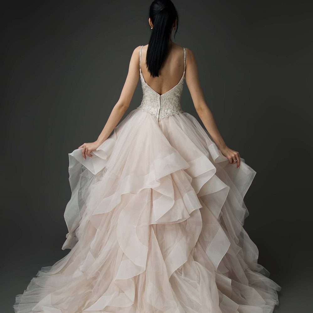organza wedding dress