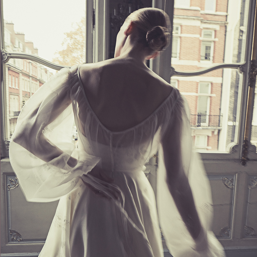organza wedding dress