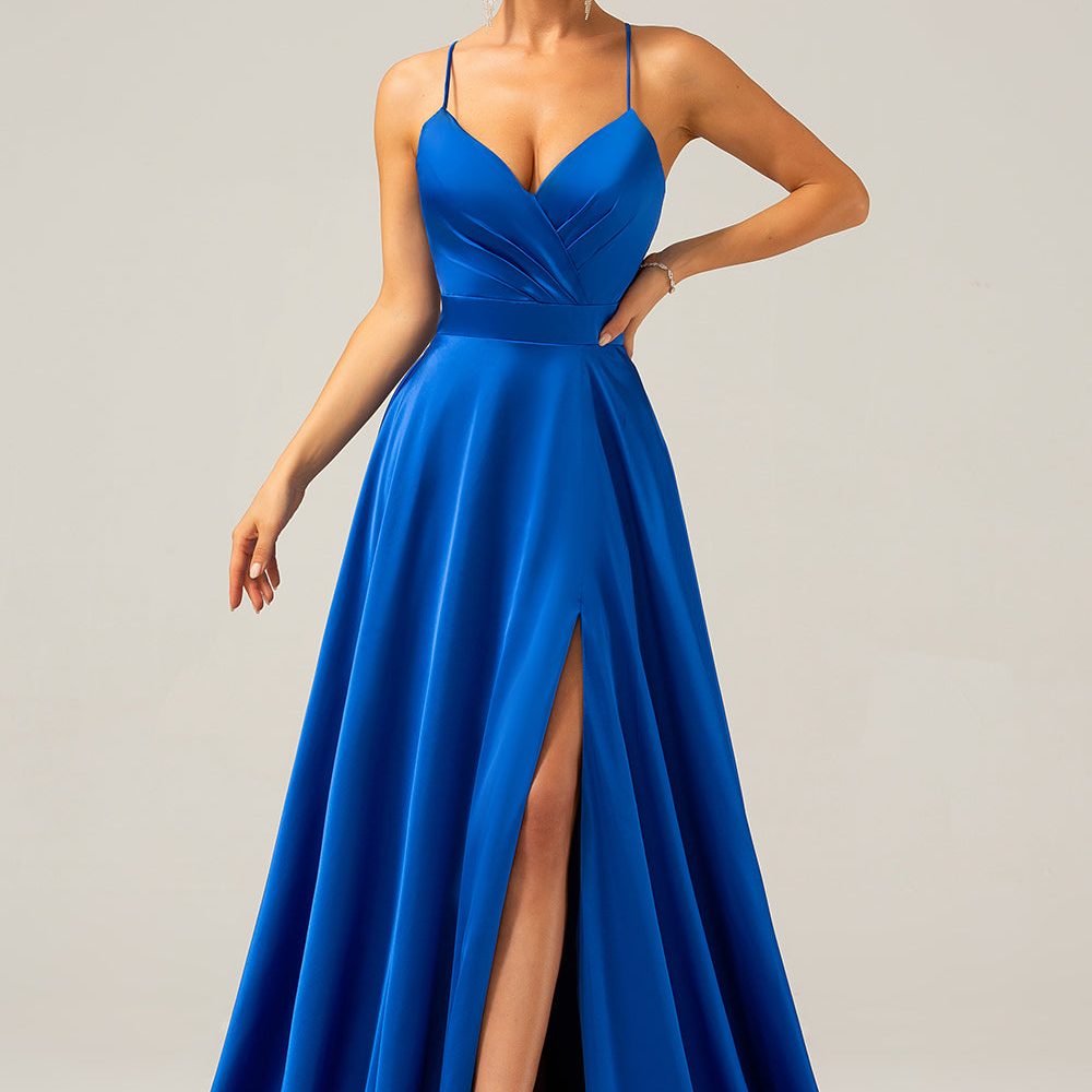 formal blue dress
