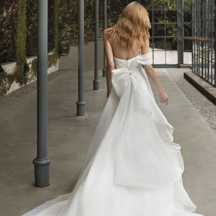 organza wedding dress