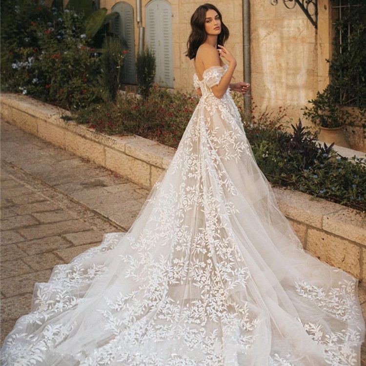 organza wedding dress