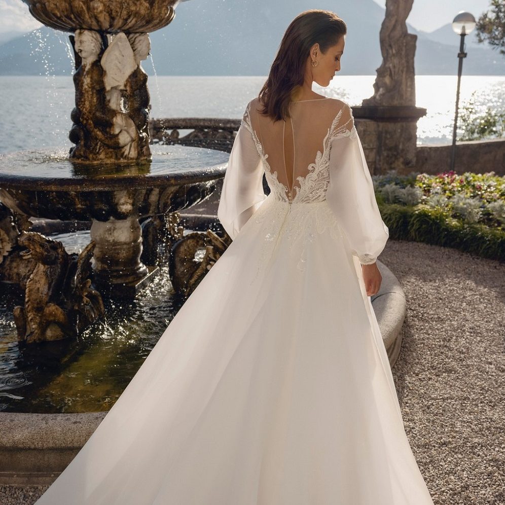 organza wedding dress