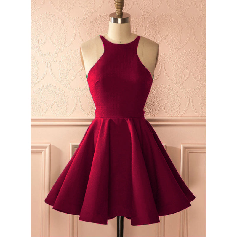 red semi formal dress