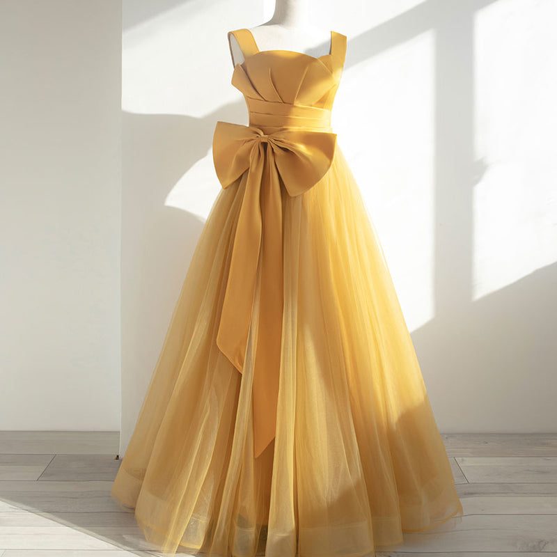 yellow formal dress