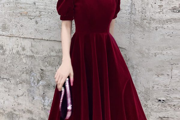red semi formal dress