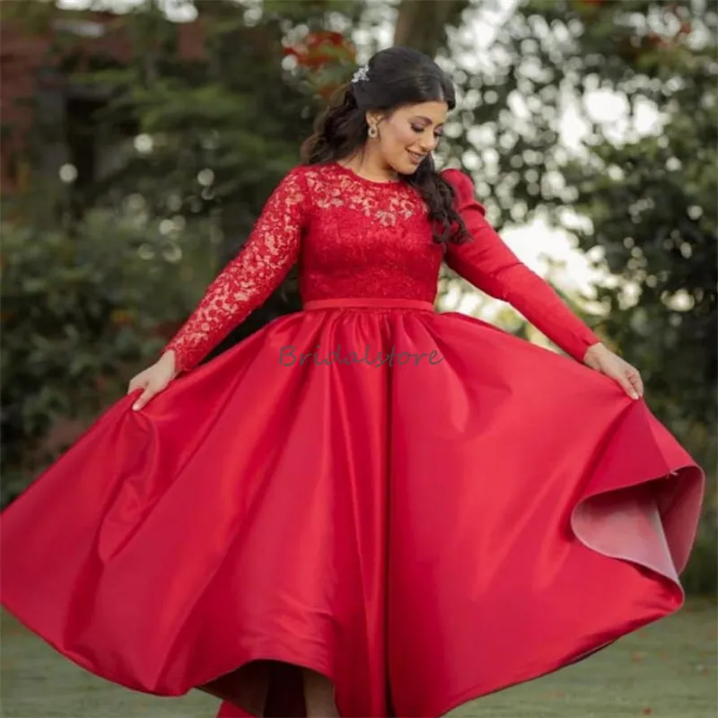 red semi formal dress