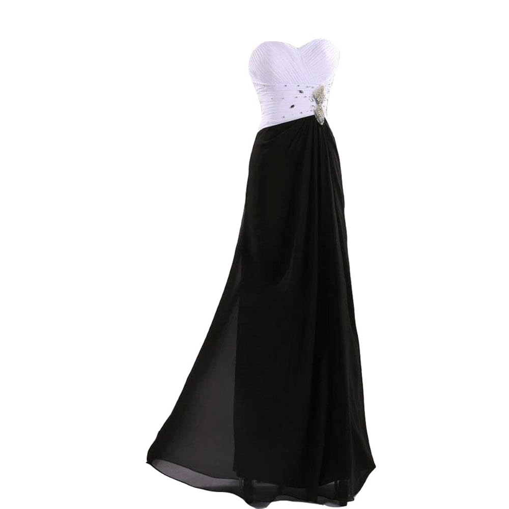black and white formal dress