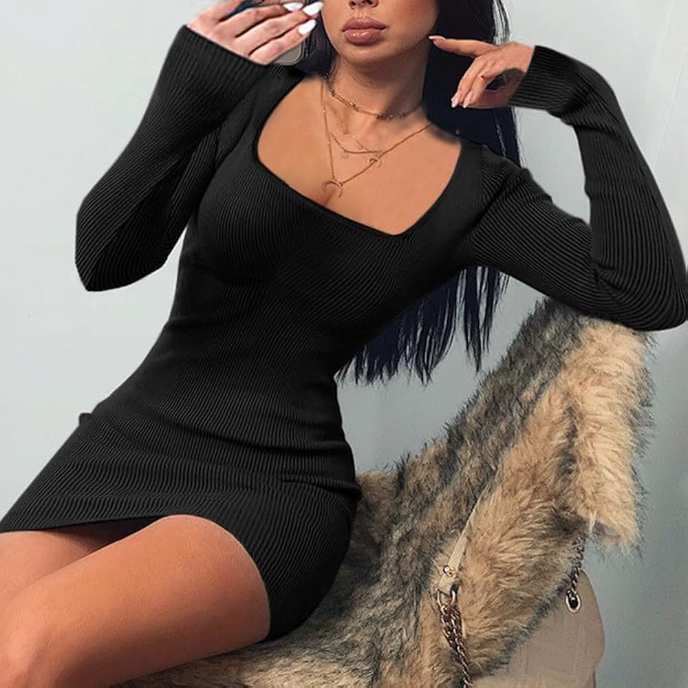 long sleeve short dress formal