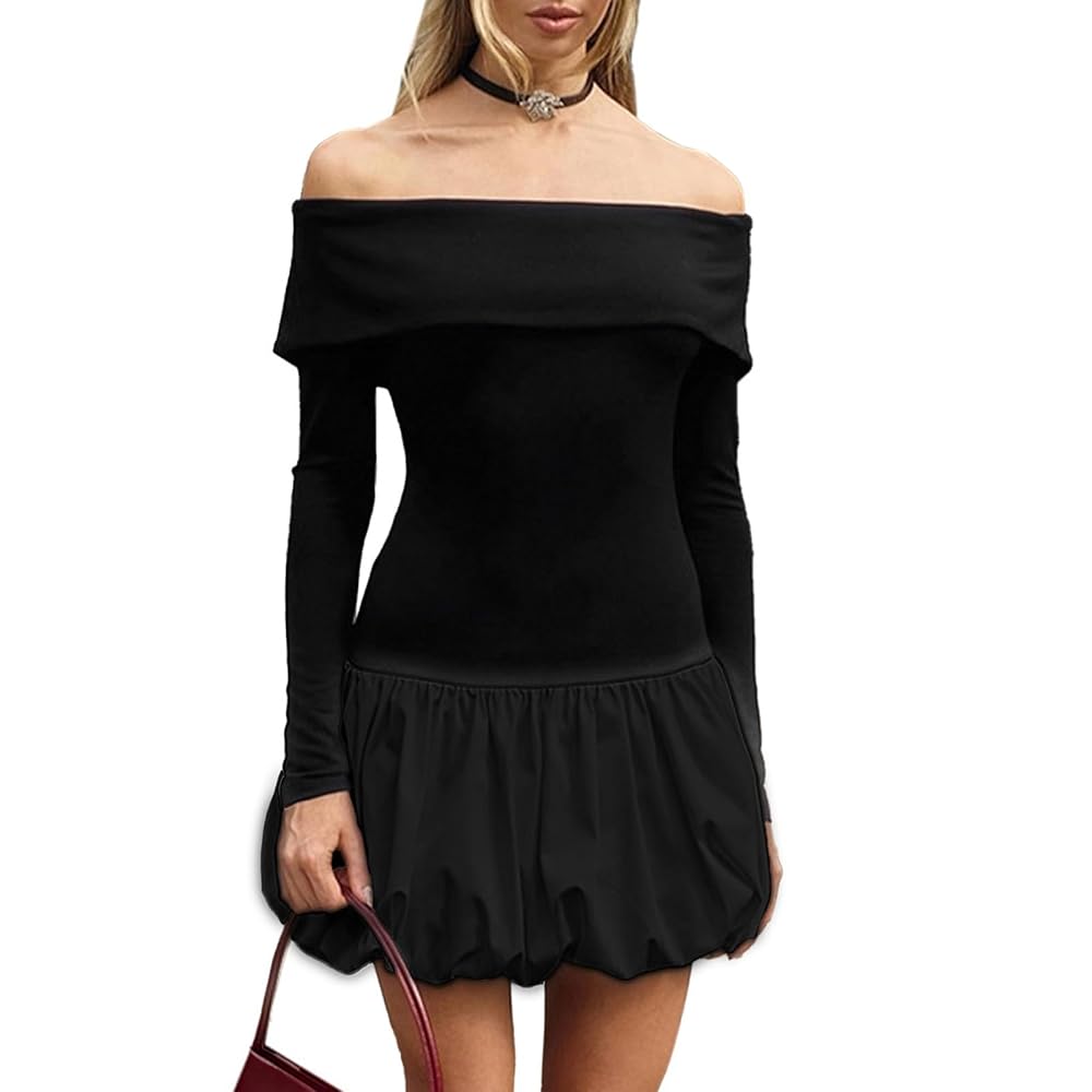 long sleeve short dress formal