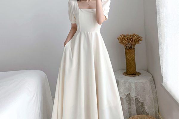 white dress formal