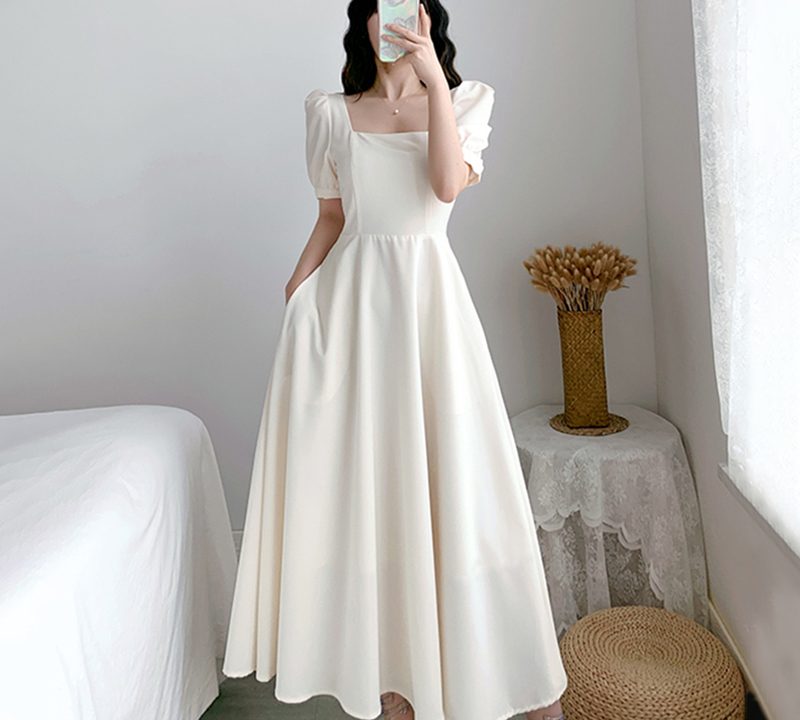white dress formal