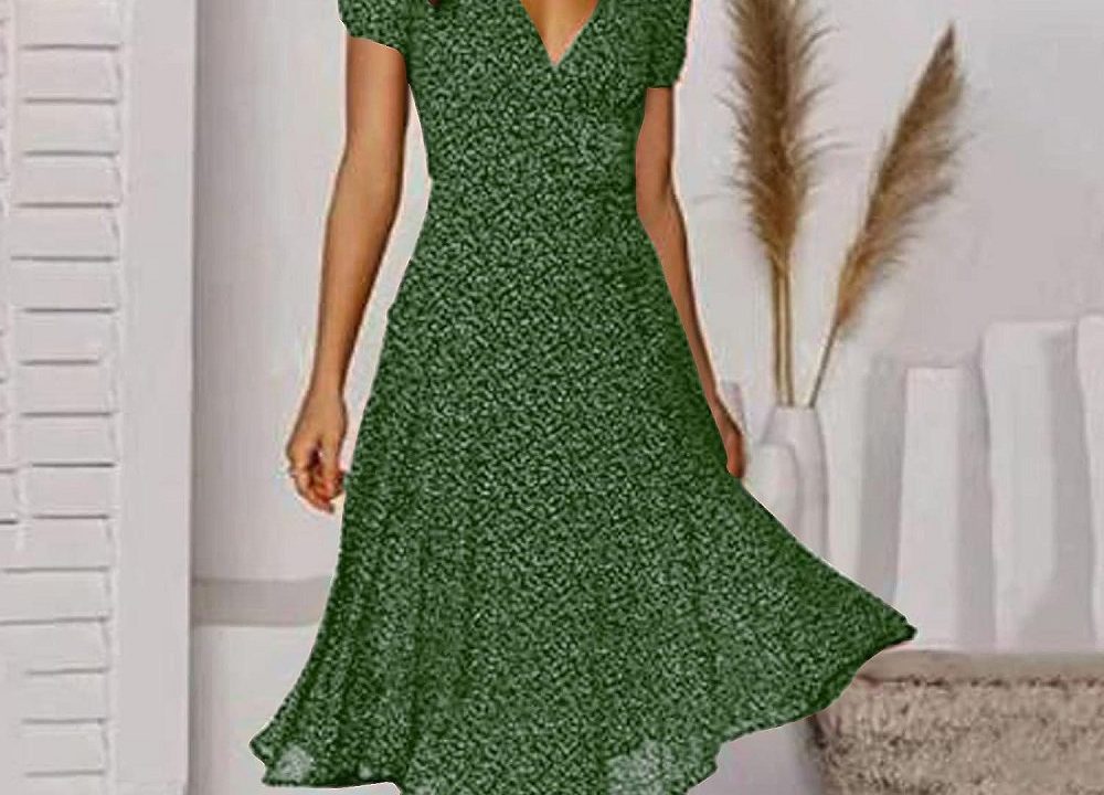 green semi formal dress