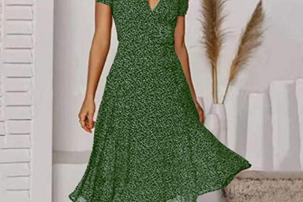 green semi formal dress