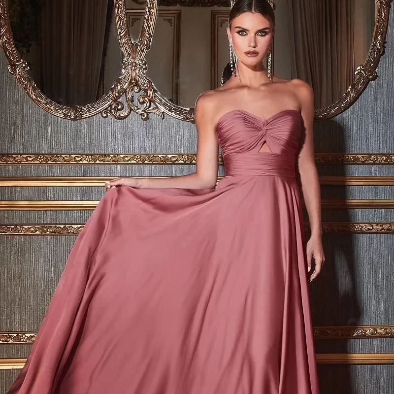 mauve formal dress