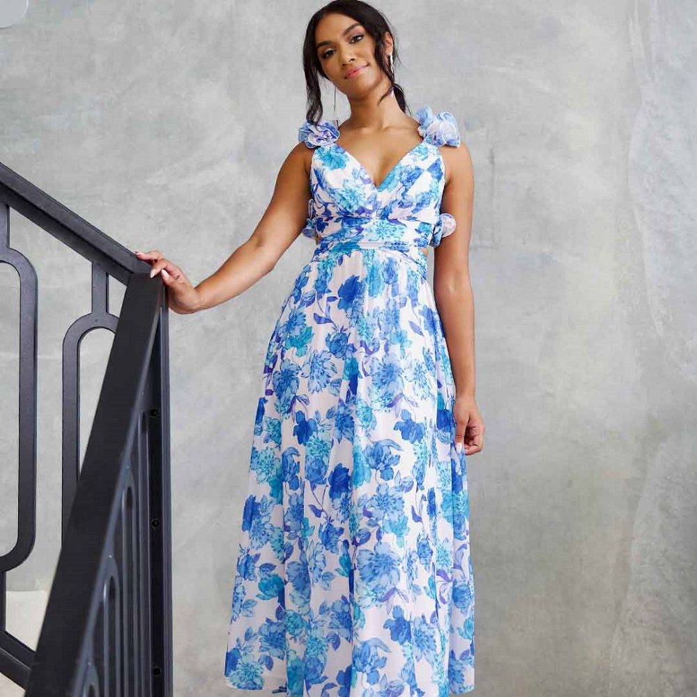 formal floral dress