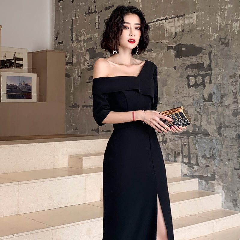 black long formal dress