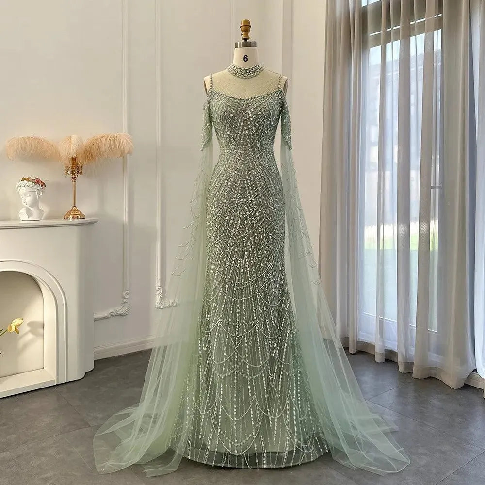 sage green formal dress for wedding