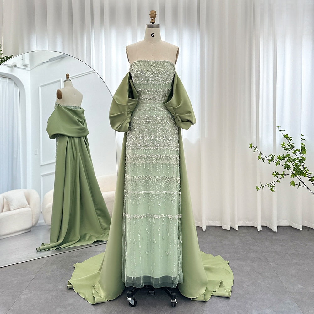 sage green formal dress for wedding