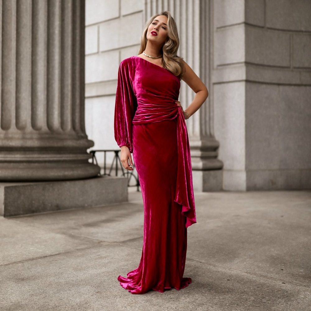 formal black tie wedding guest dress