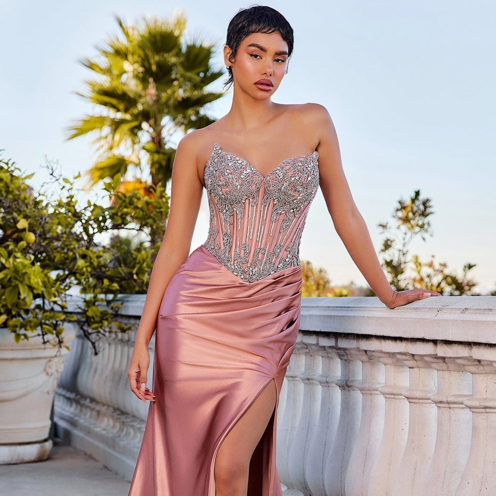 formal pink dress