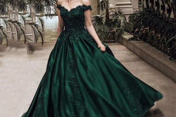 emerald dress formal