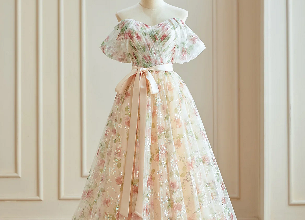 formal floral dress