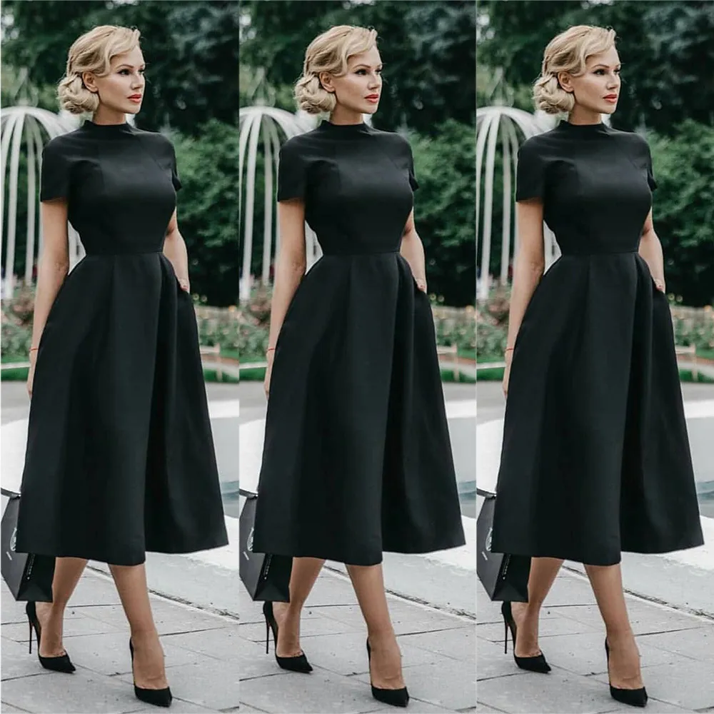 black midi dress formal