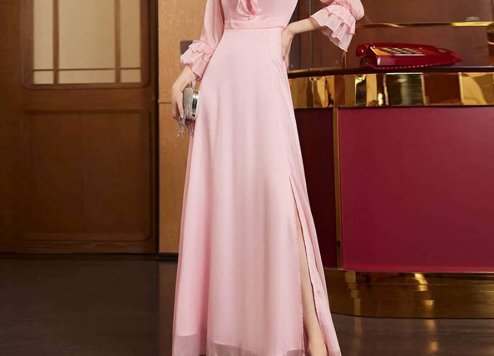 pink dress formal
