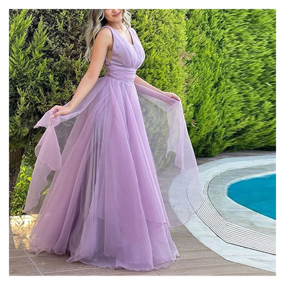 purple semi formal dress