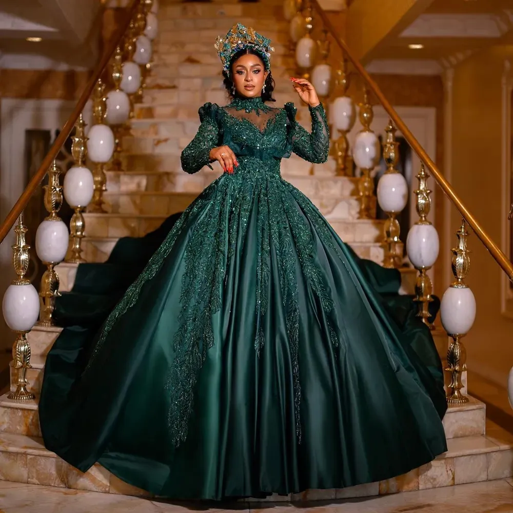 hunter green formal dress