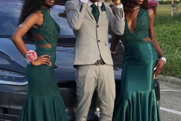 hunter green formal dress
