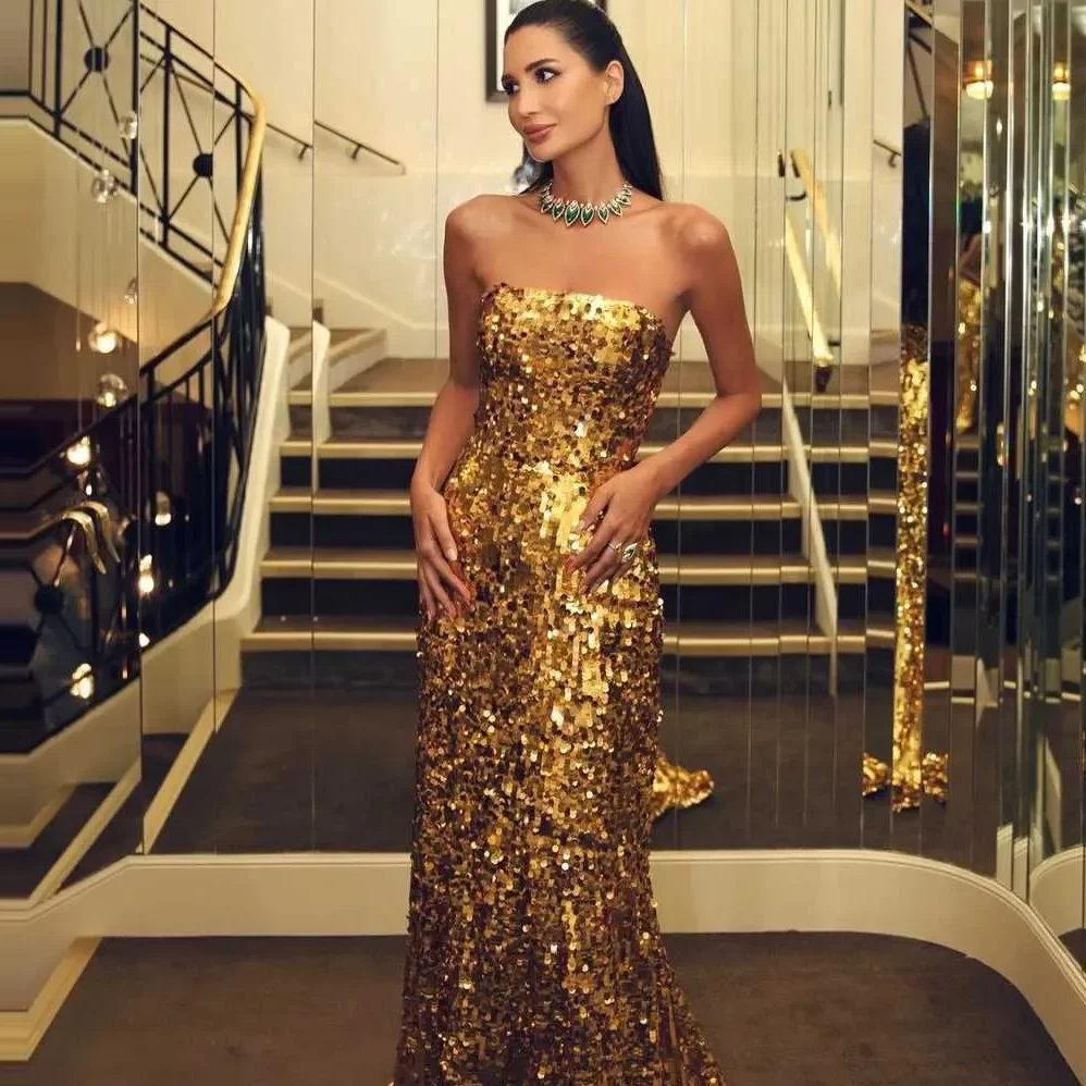 formal gold dress