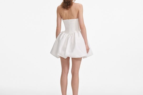 formal white mini dress