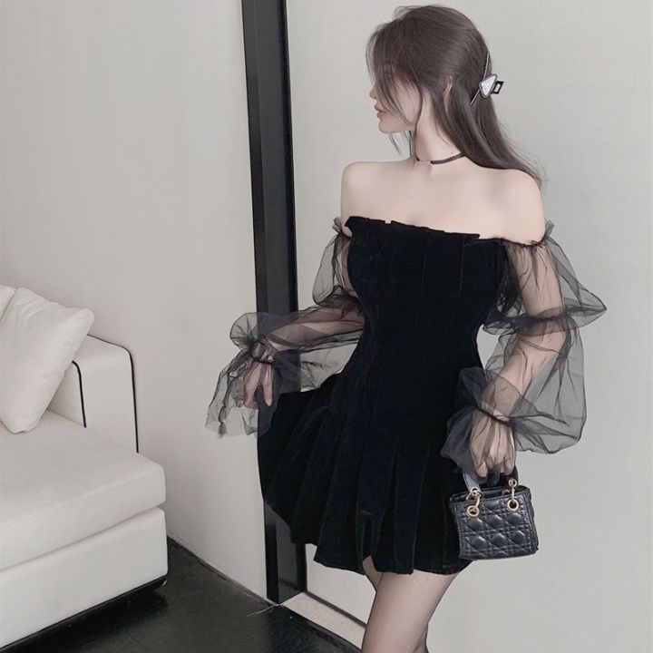 black mini dress formal