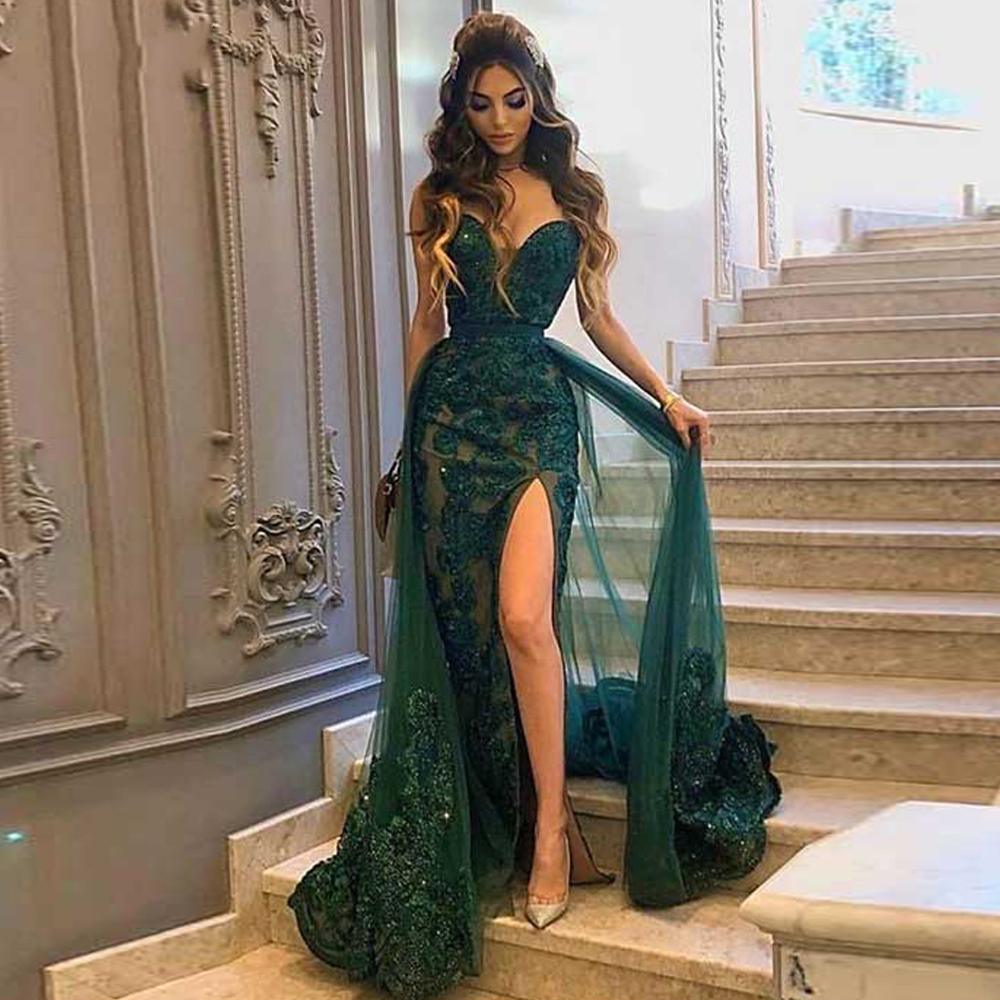 hunter green formal dress