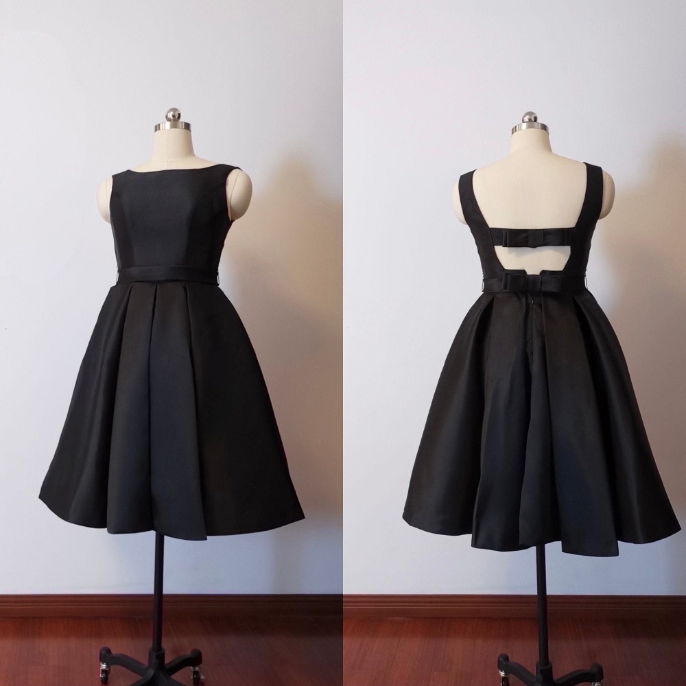 black mini dress formal