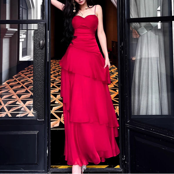 red maxi dress formal