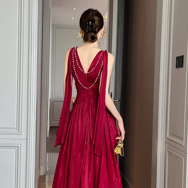 red maxi dress formal