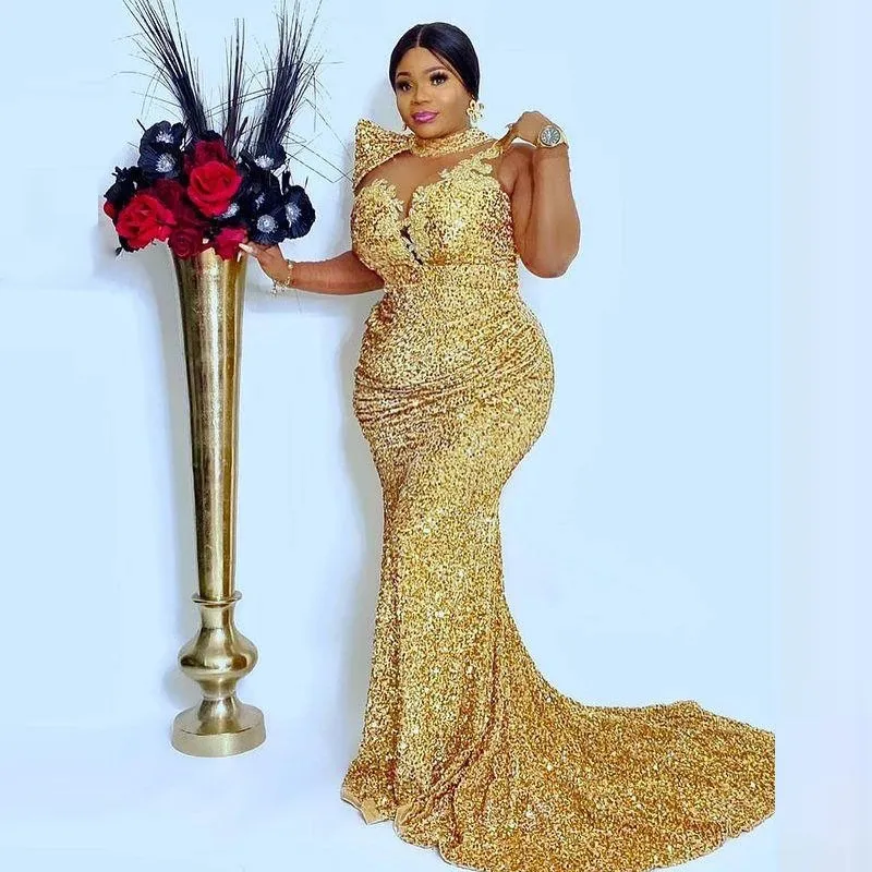gold plus size formal dress