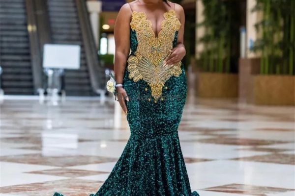 emerald green dress