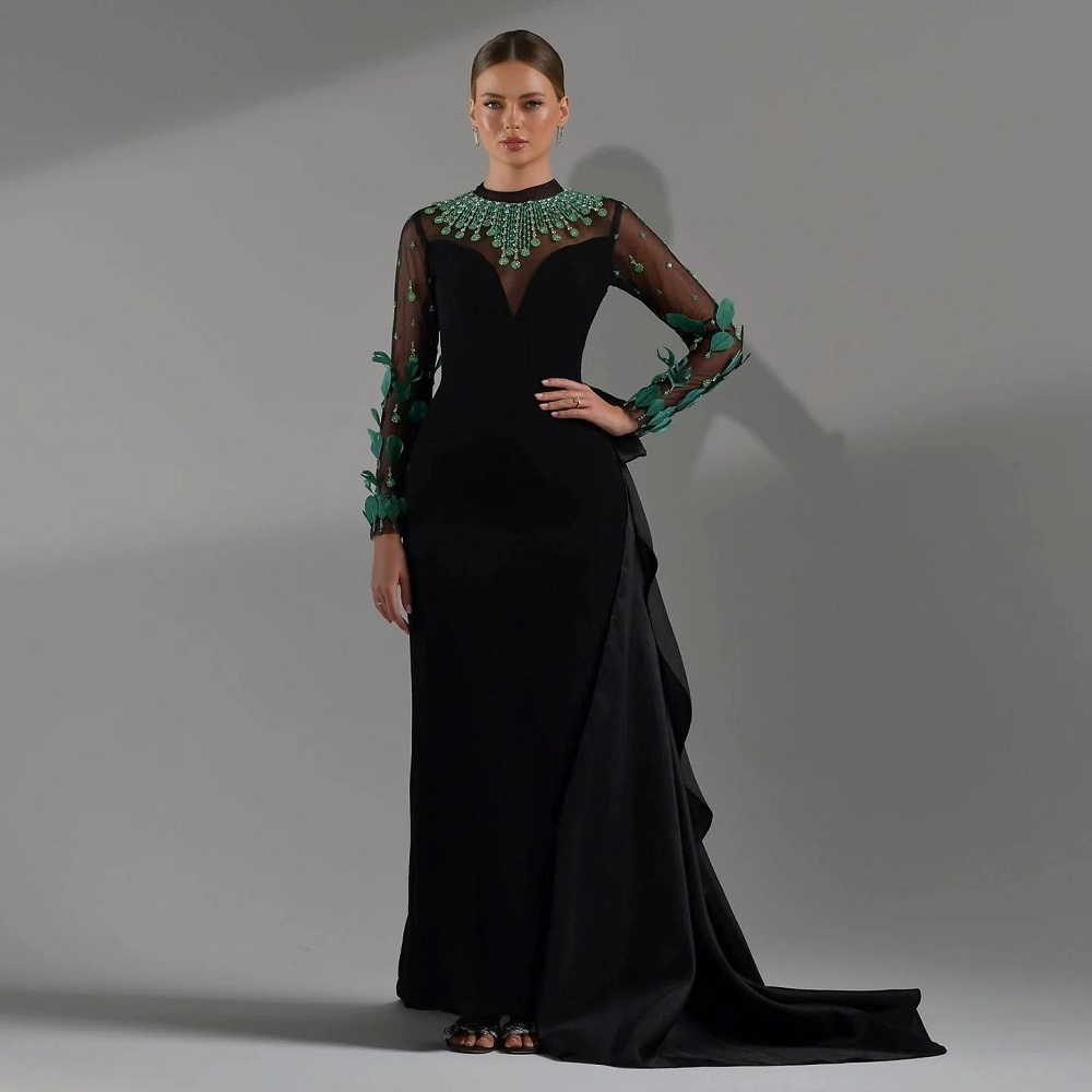 emerald green dress