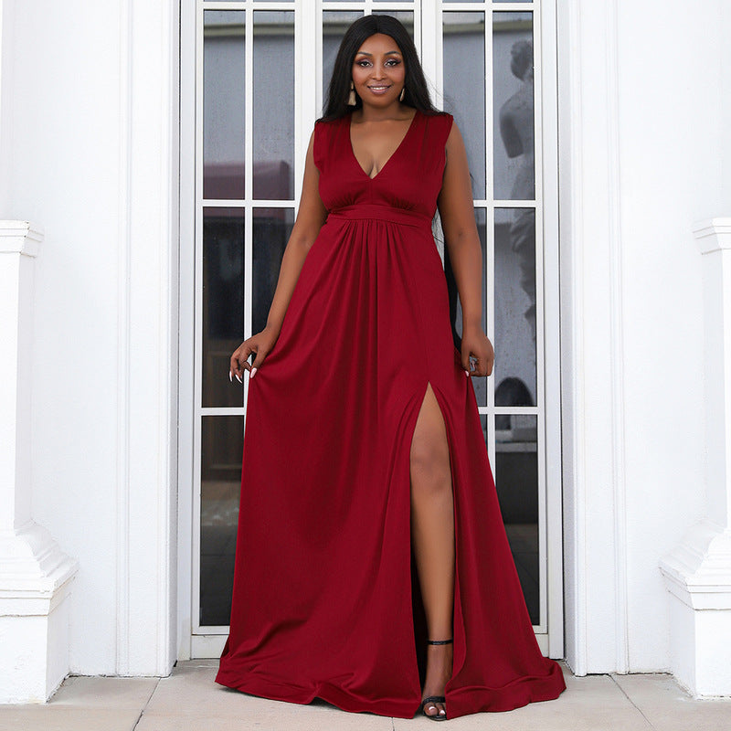 red maxi dress formal