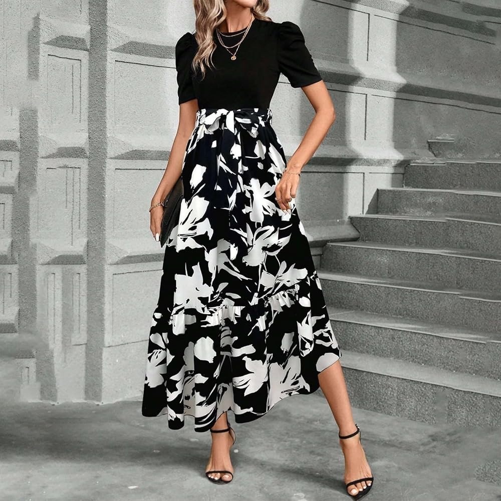 floral semi formal dress