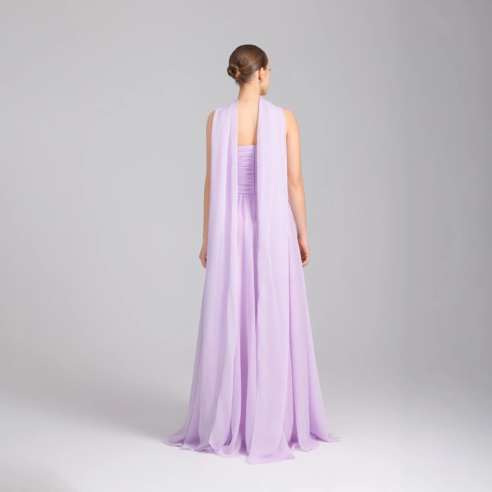 lilac formal dress