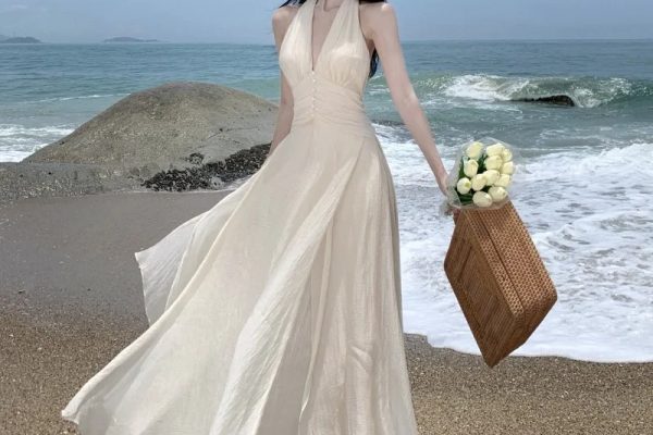 white formal maxi dress