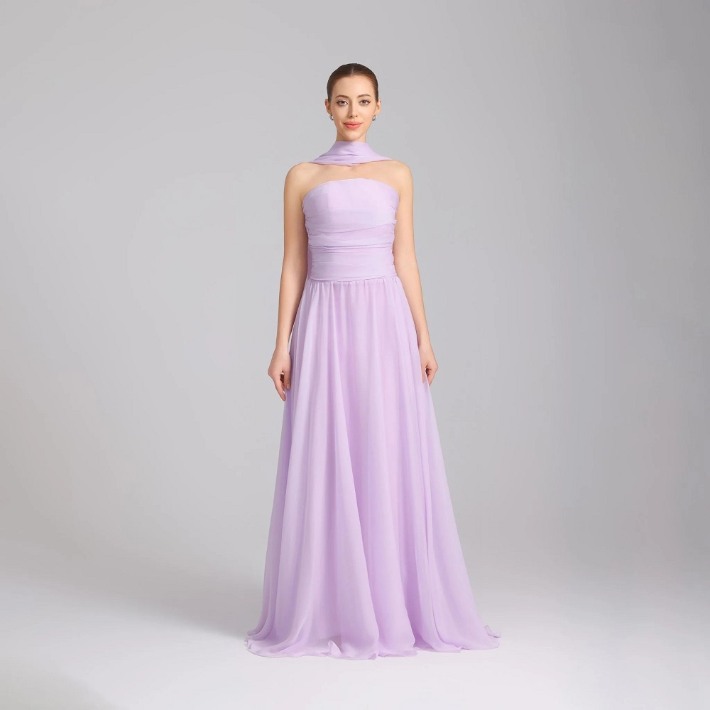 lilac formal dress