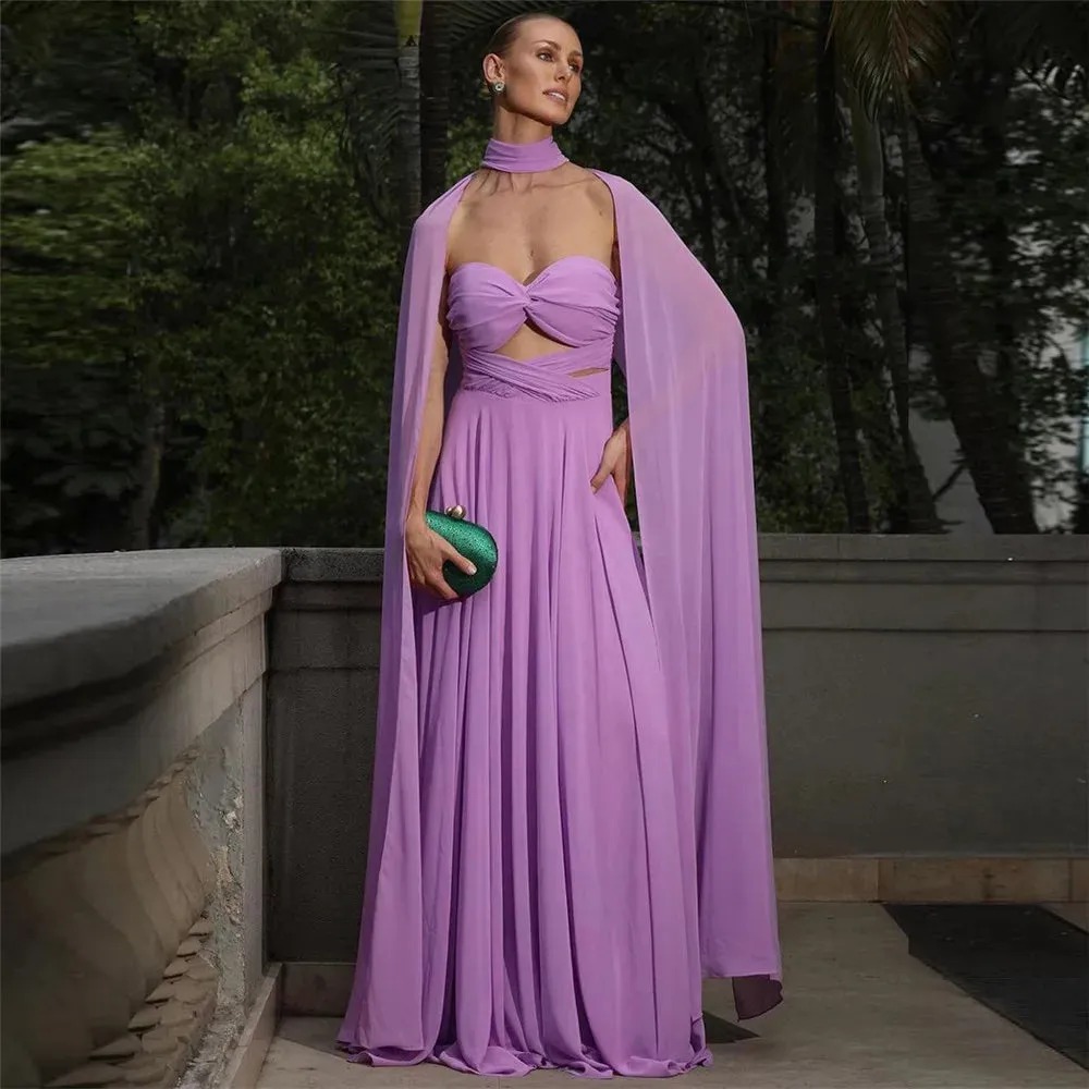 lilac formal dress