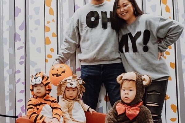 family of 4 halloween costumes