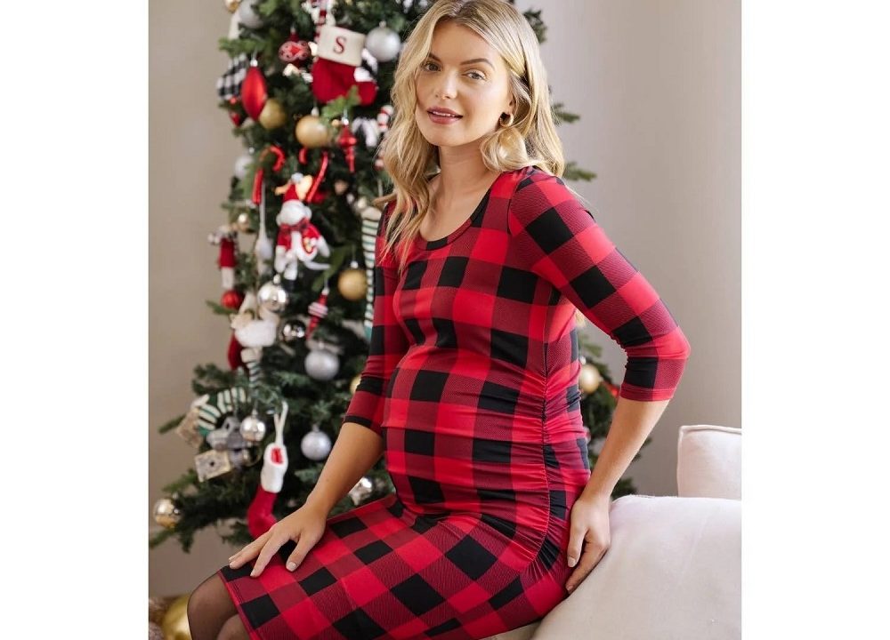 maternity christmas dress