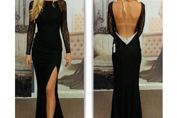 backless formal dress